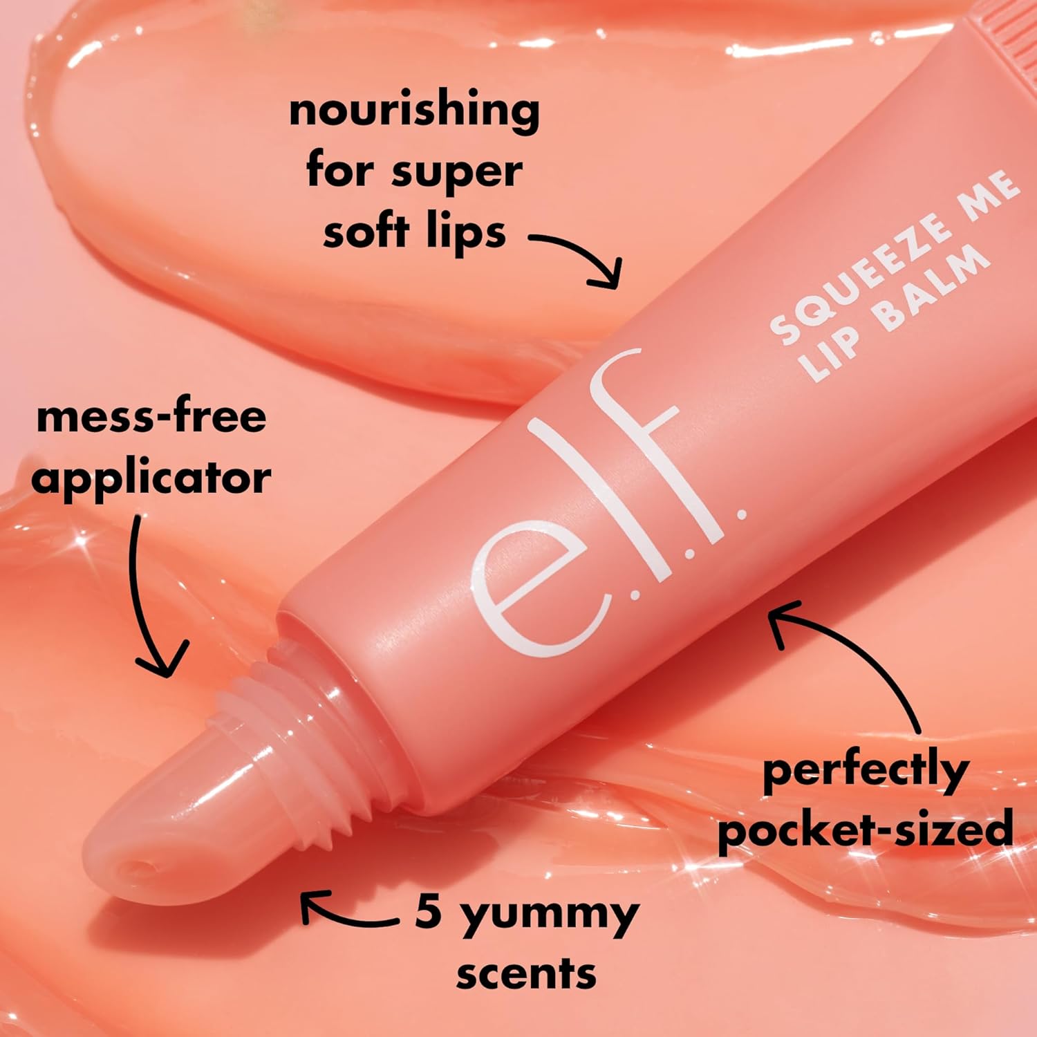 e.l.f. Squeeze Me Lip Balm, Moisturizing Lip Balm